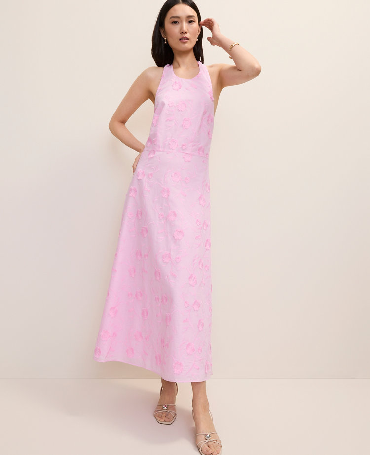 Halter Flare Maxi Dress