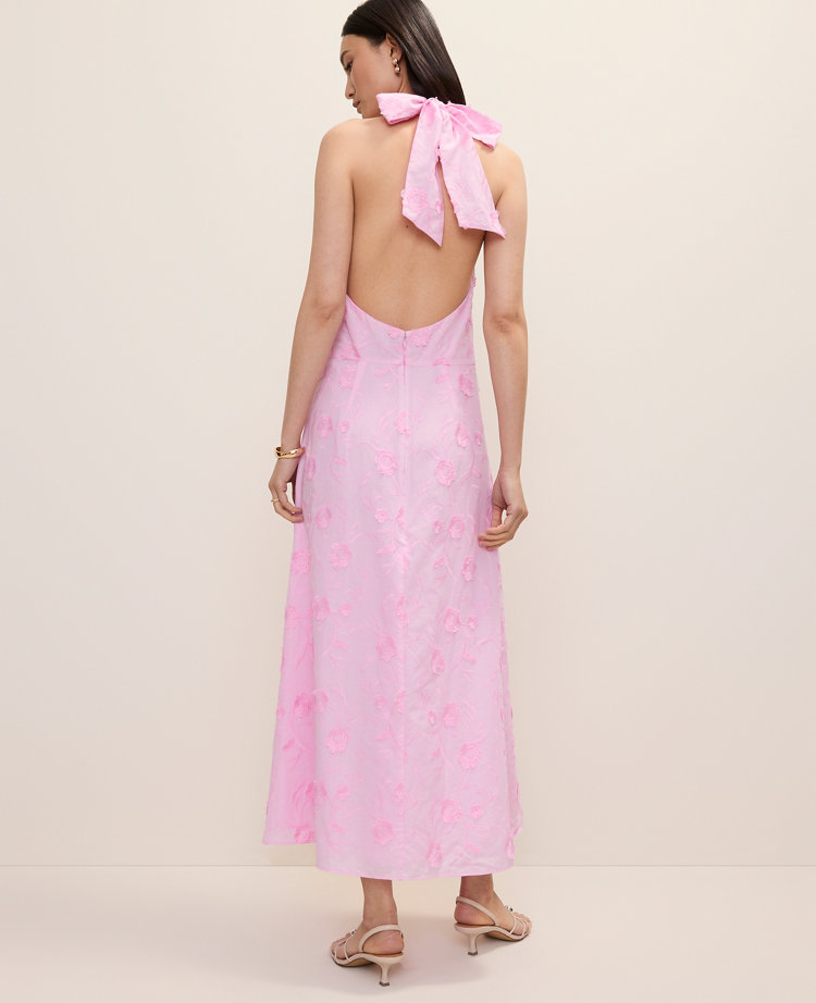 Halter Flare Maxi Dress