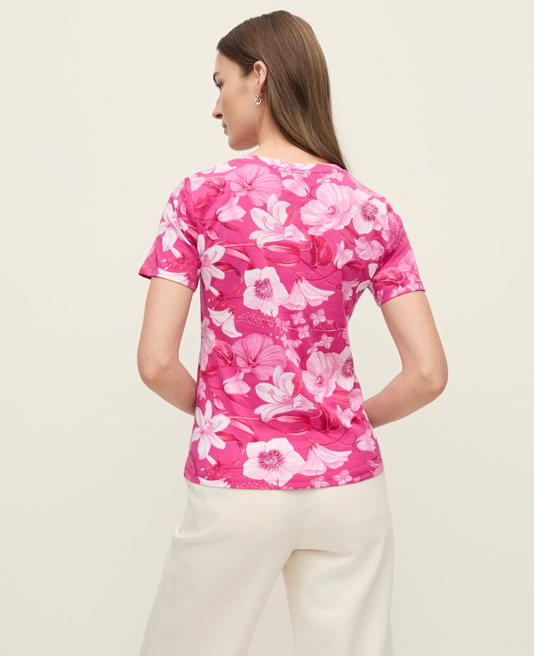 Floral Crew Neck Tee