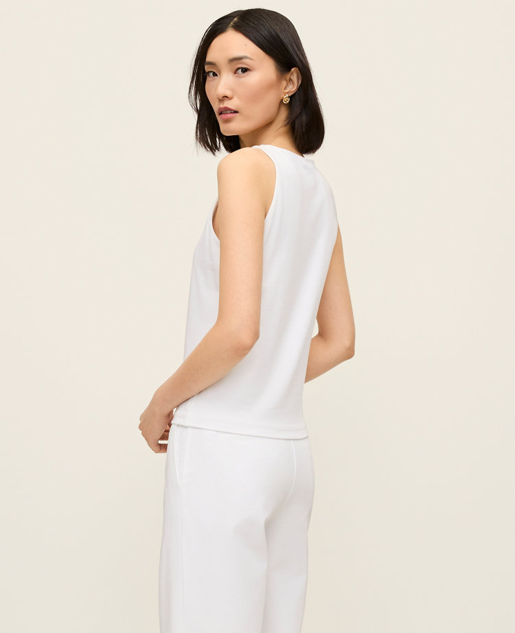 Crew Neck Halter Tank Top