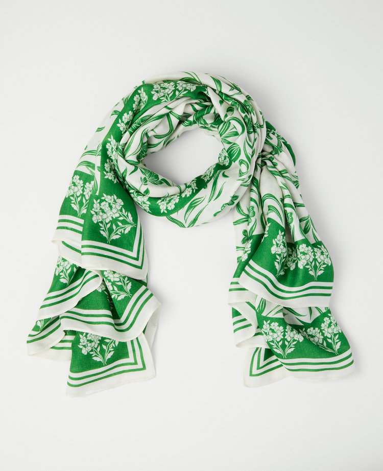 Floral Square Scarf
