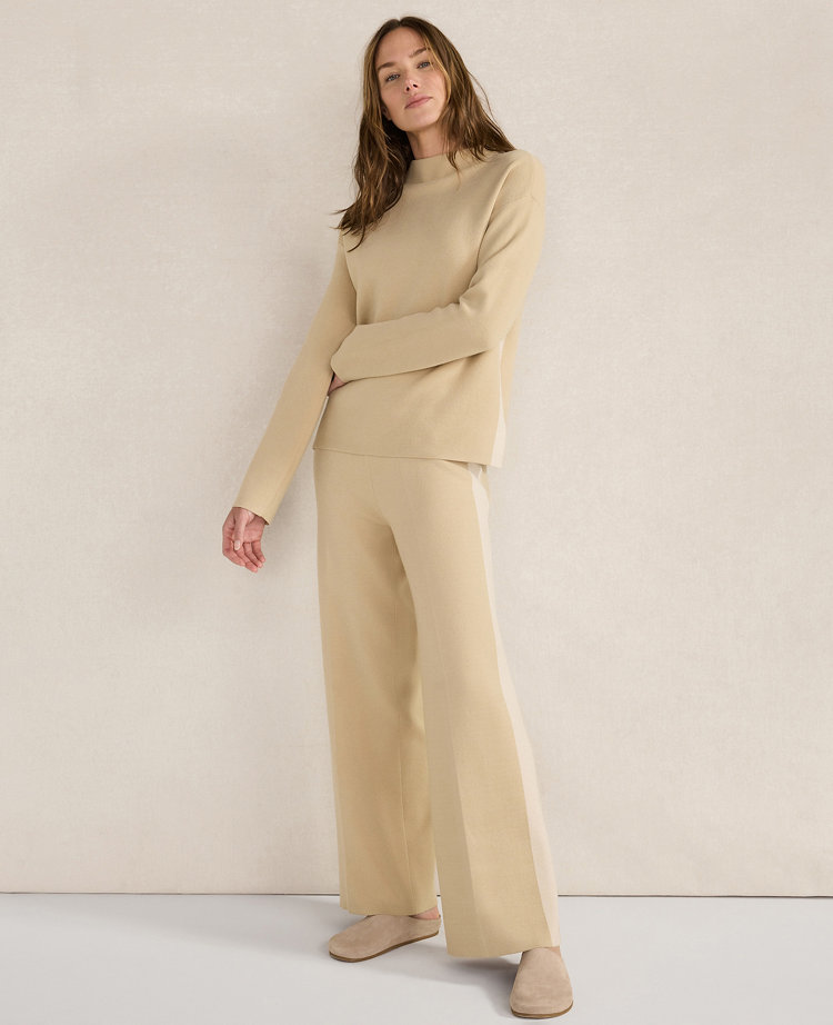Haven Well Within Tuxedo Stripe Funnel Neck Pullover