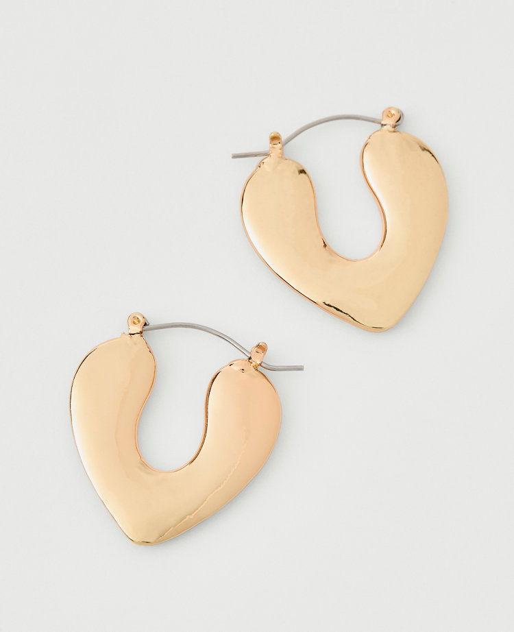Open Heart Drop Earrings