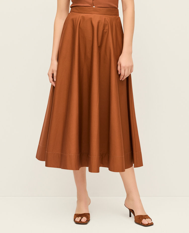 Petite Full Midi Skirt