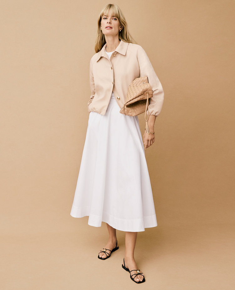 Petite Full Midi Skirt