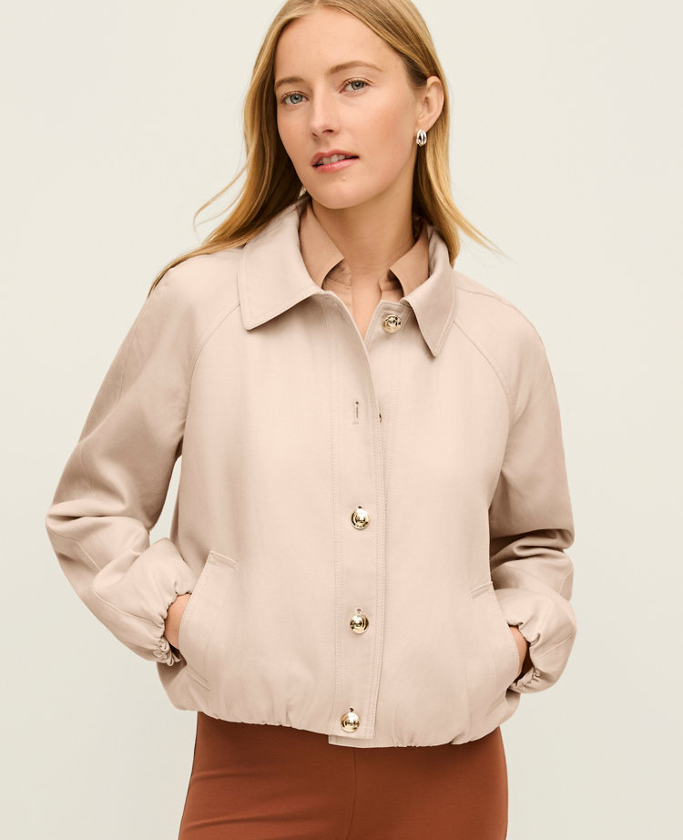 Petite Bubble Collared Jacket