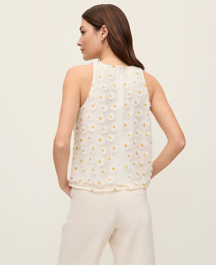 Petite Daisy Appliqué Halter Top