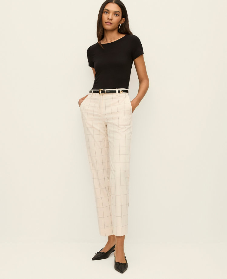 The Eva Ankle Pant in Windowpane