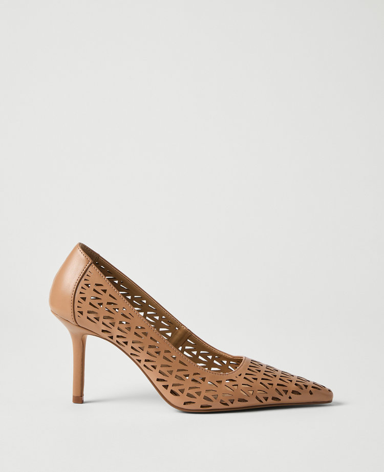Leather Perforated Pump