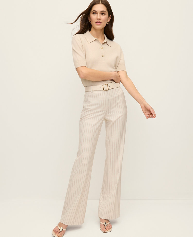The Petite Flare Trouser in Plaid