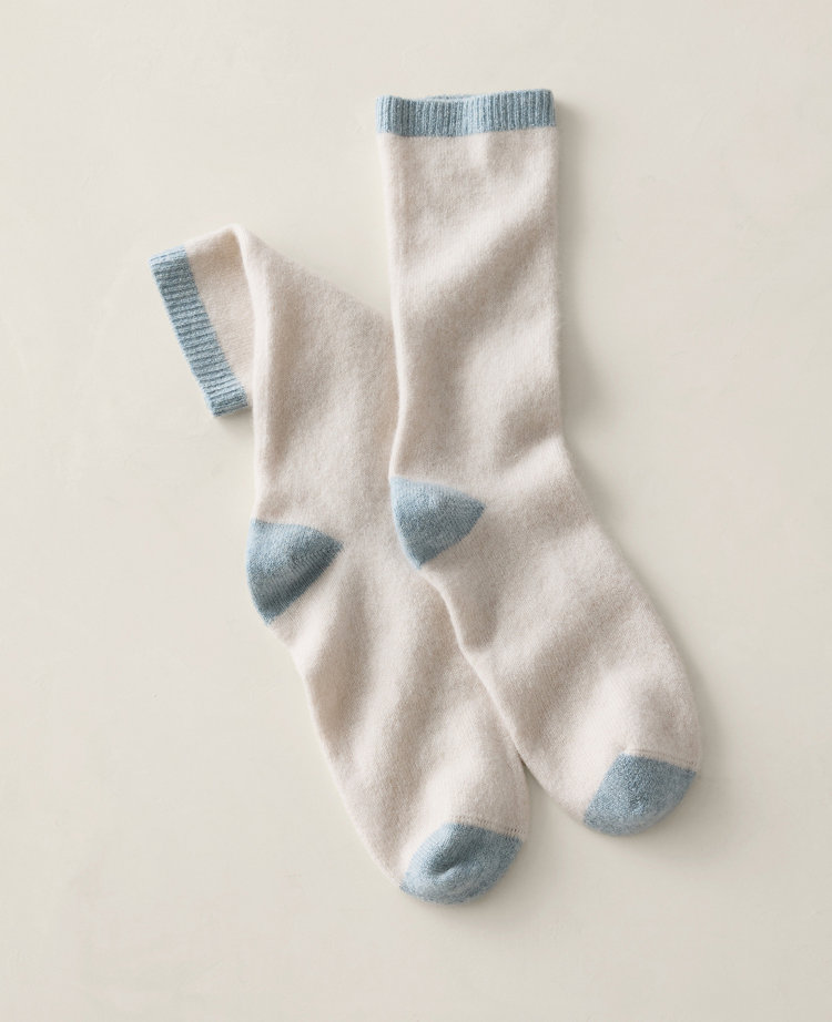 Ann Taylor Haven Well Within Cashmere Colorblock Socks