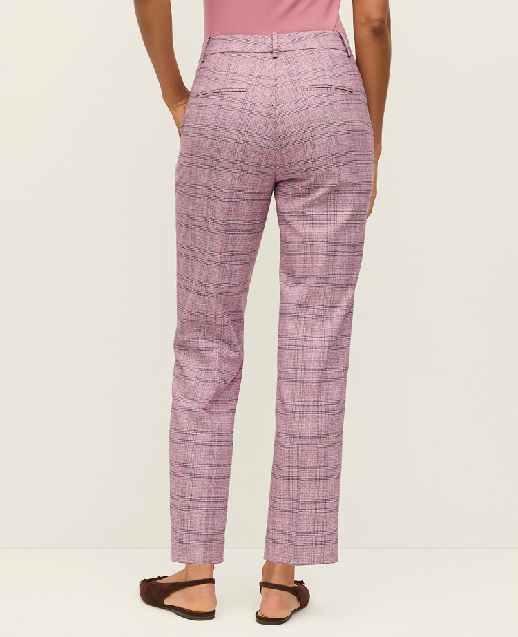 The Petite High Rise Everyday Ankle Pant in Plaid