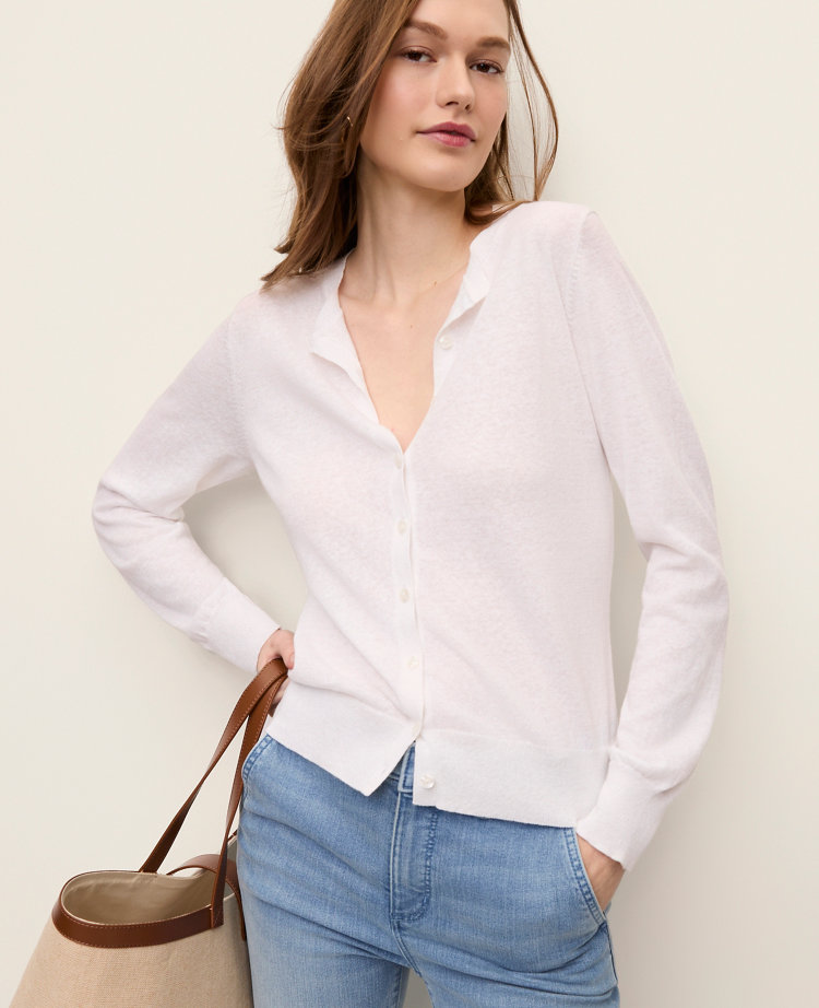 Linen Blend Ann Cardigan