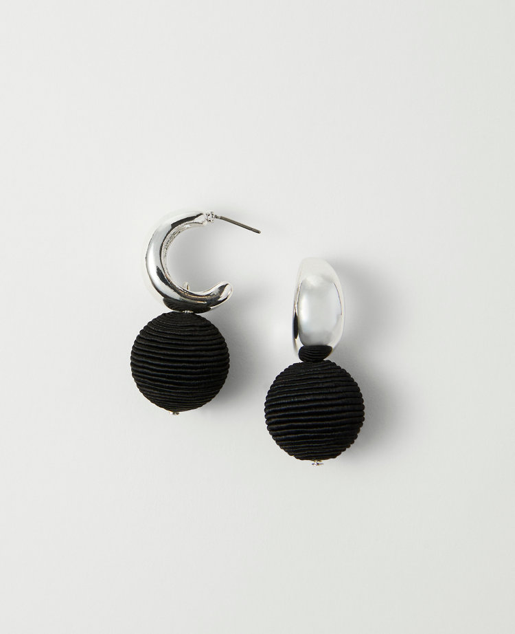 Striped Thread Drop Earrings