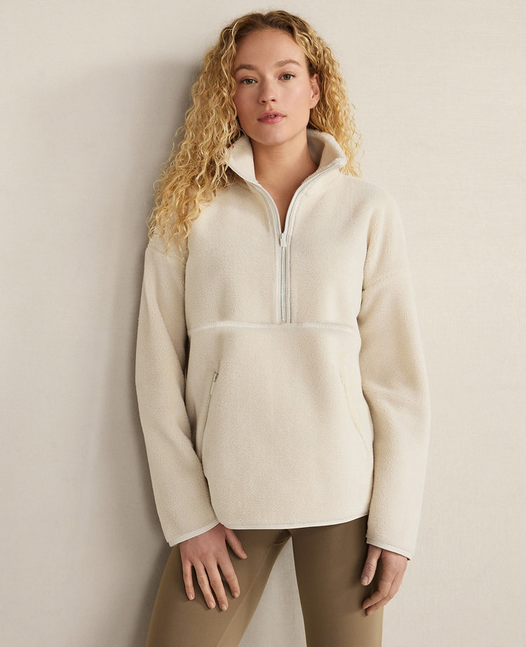 Haven Well Within Faux Sherpa Half Zip Pullover