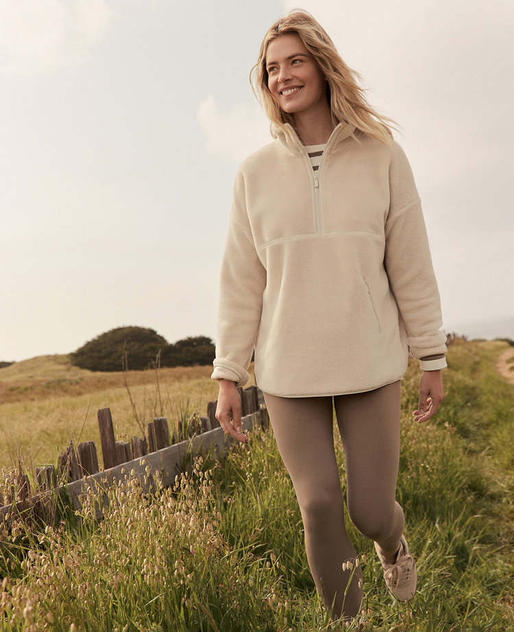 Haven Well Within Faux Sherpa Half Zip Pullover