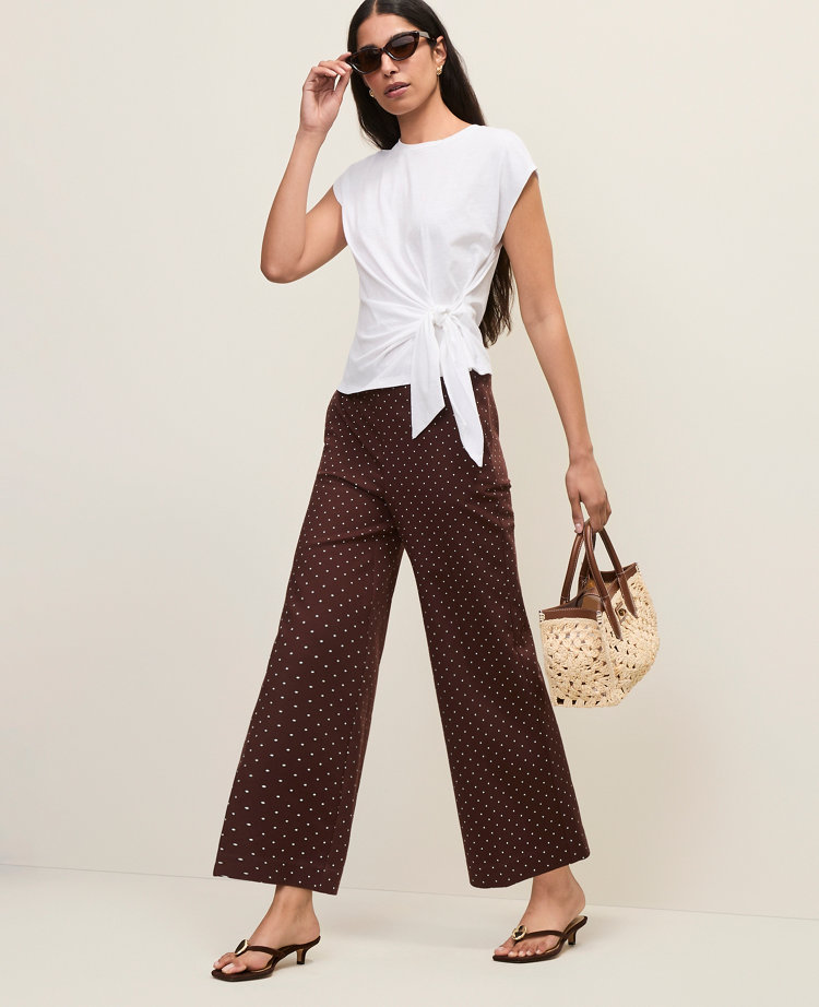 The Tall Grace Pant in Micro Dot