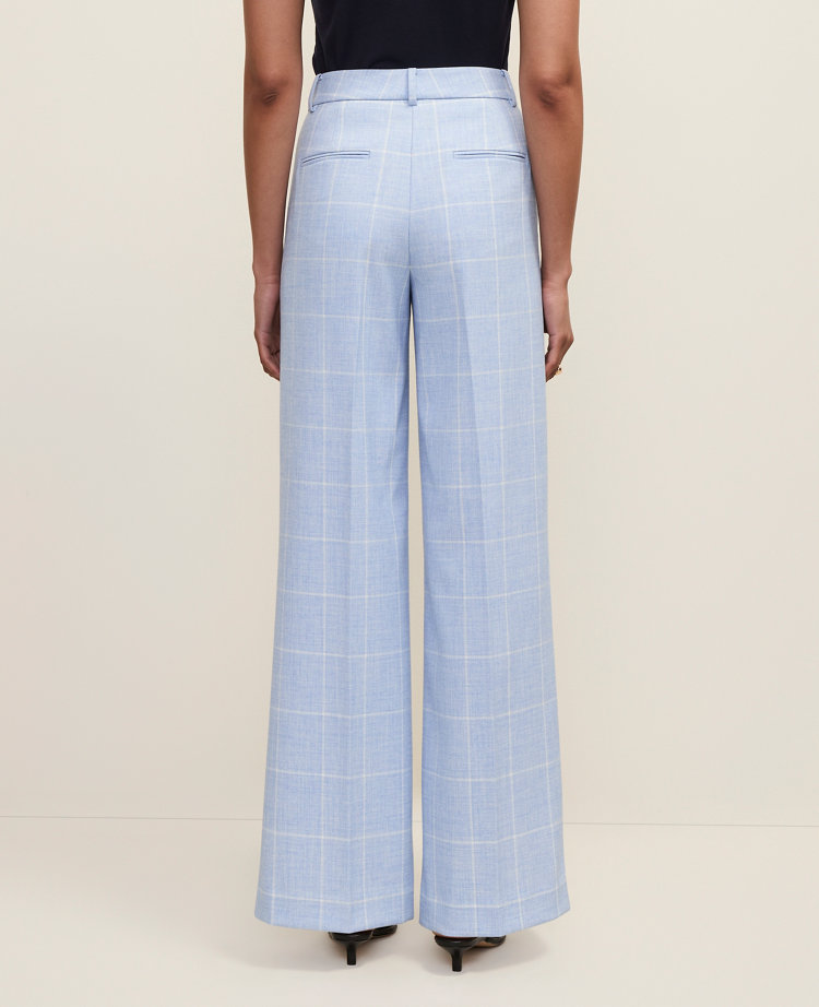 The Petite Wide-Leg Pant in Windowpane