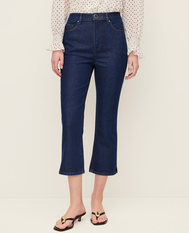 Ann Taylor The Petite Capri Jean Classic Rinse Wash Women's