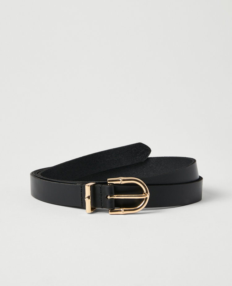 Leather Textured Square Buckle Belt