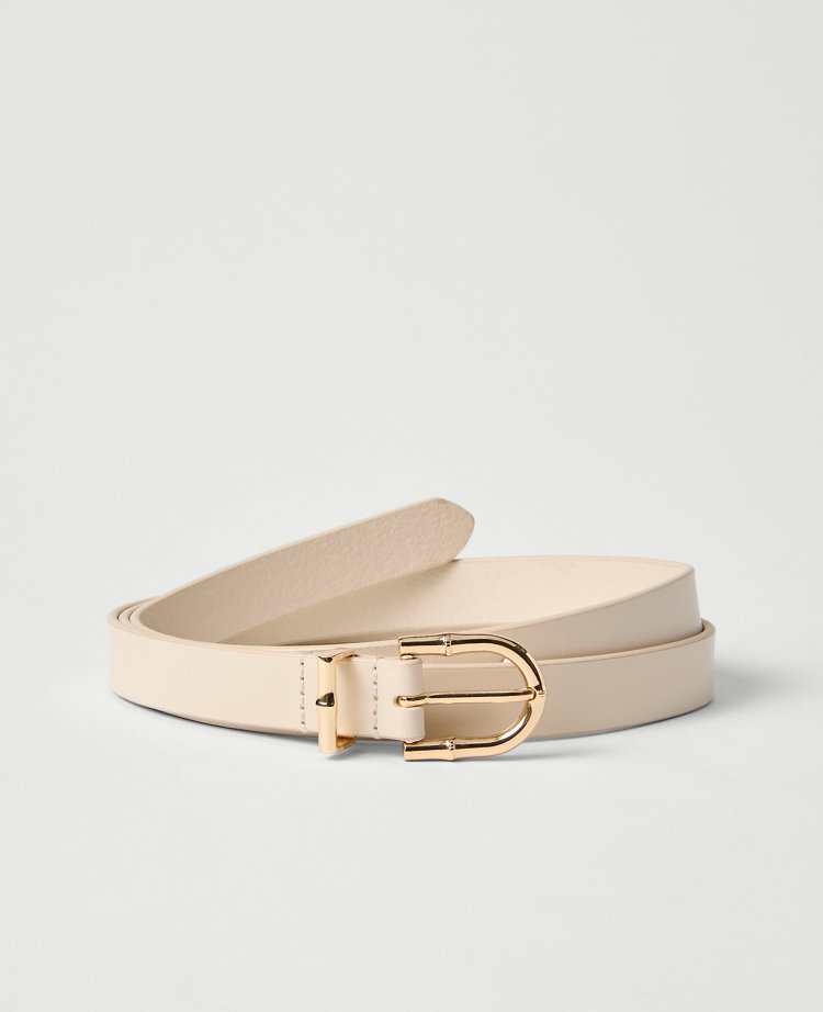 Leather Textured Square Buckle Belt