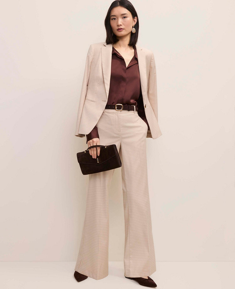 The Petite Hutton Blazer in Houndstooth