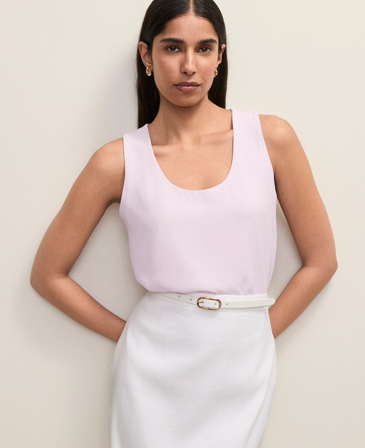 Petite Mixed Media Tank Top