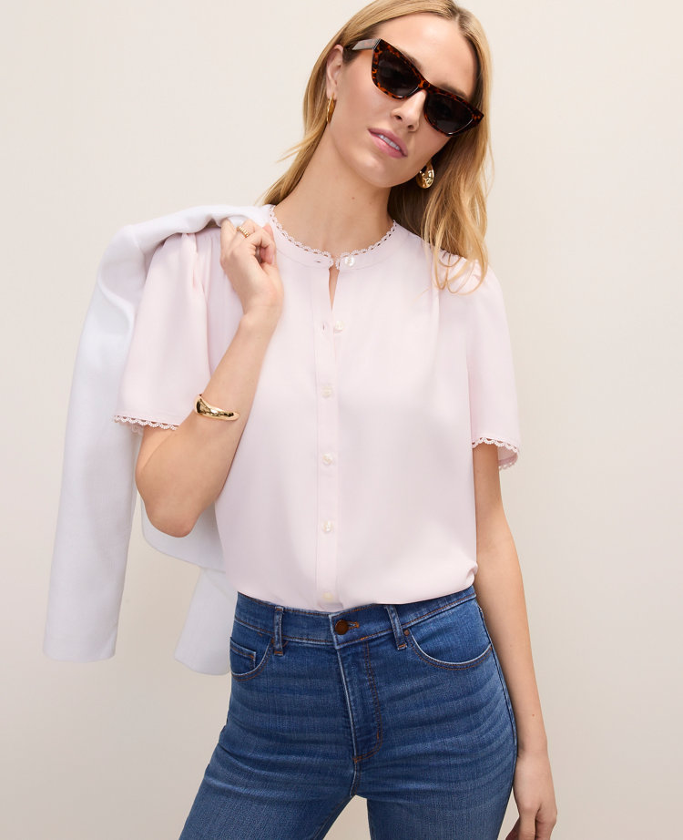 Lace Trim Top