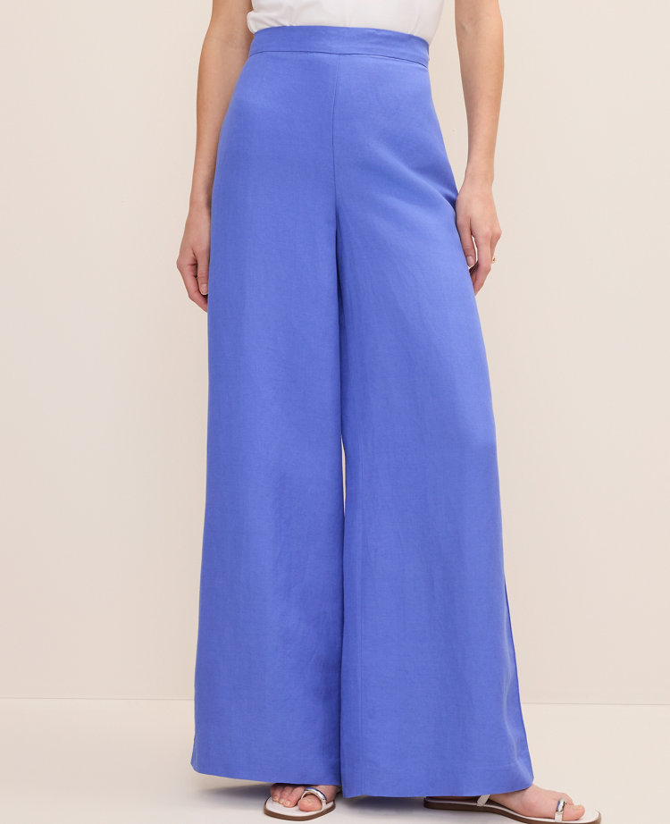 The Tall Statement Palazzo Pant in Linen Blend