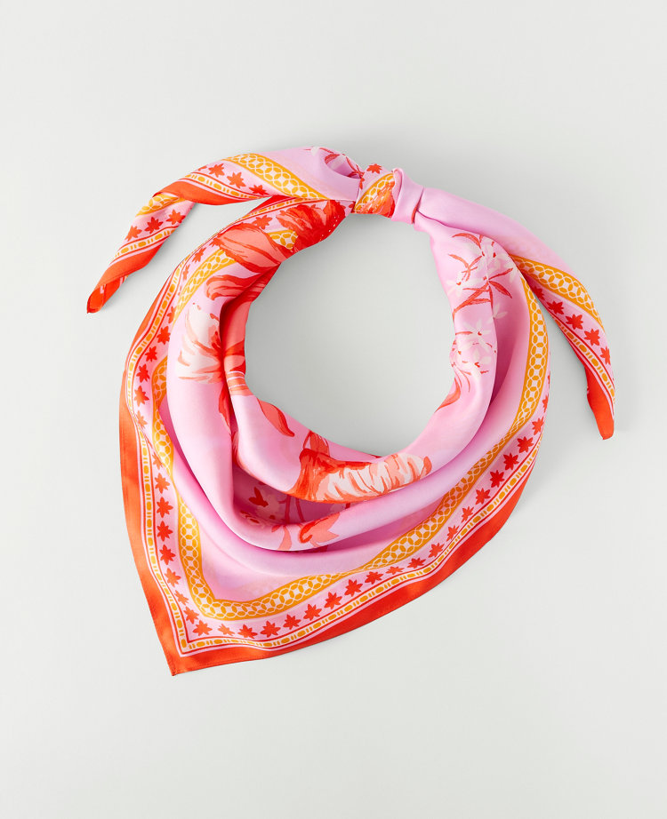 Floral Silk Scarf