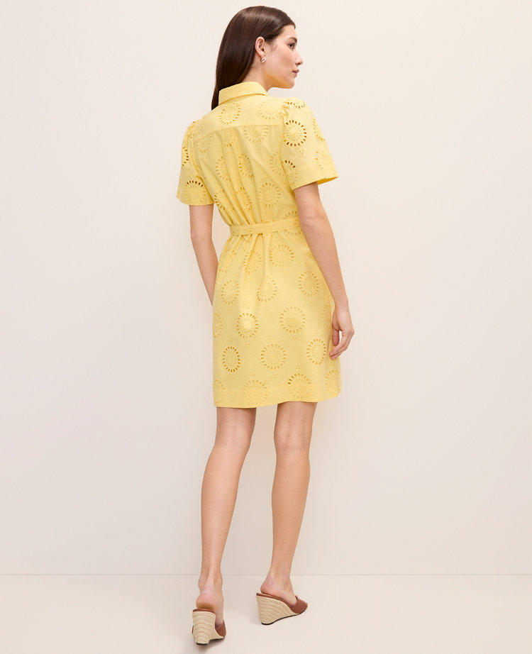 Petite Weekend Eyelet Shirtdress