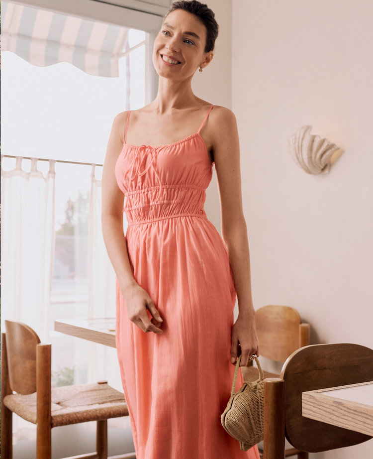 Petite Weekend Gathered Maxi Dress