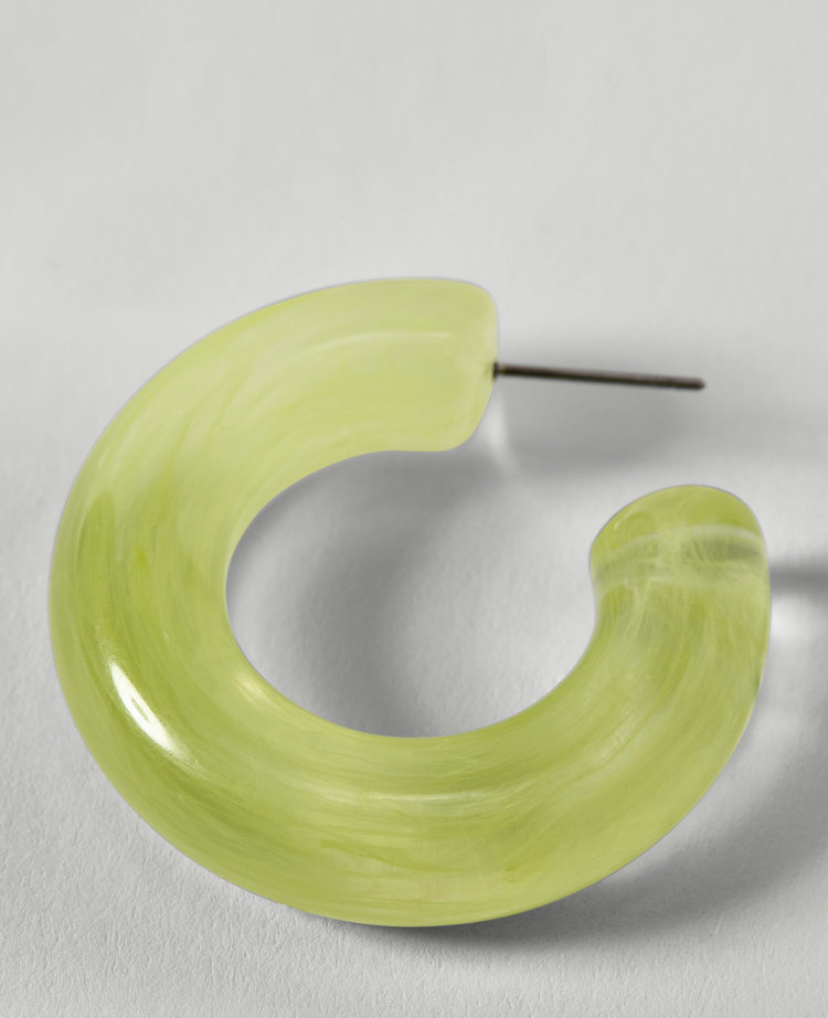 Enamel Hoop Earrings