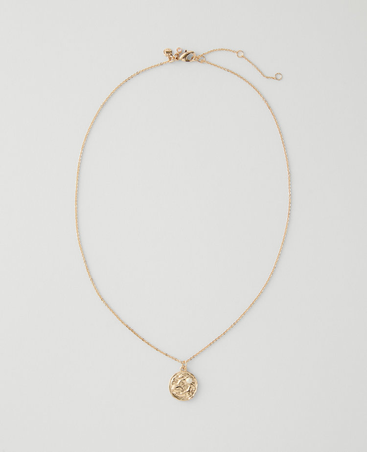 Textured Pendant Necklace