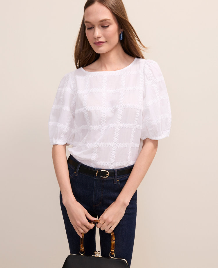 Petite Crochet Boatneck Popover