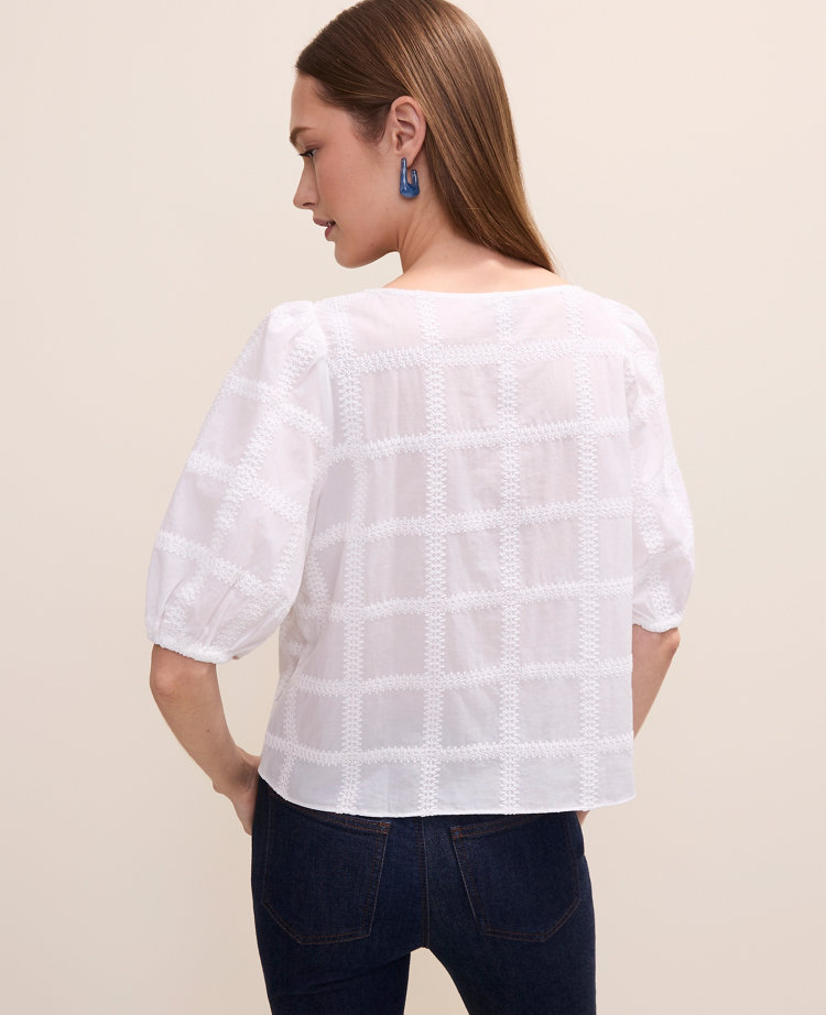 Petite Crochet Boatneck Popover