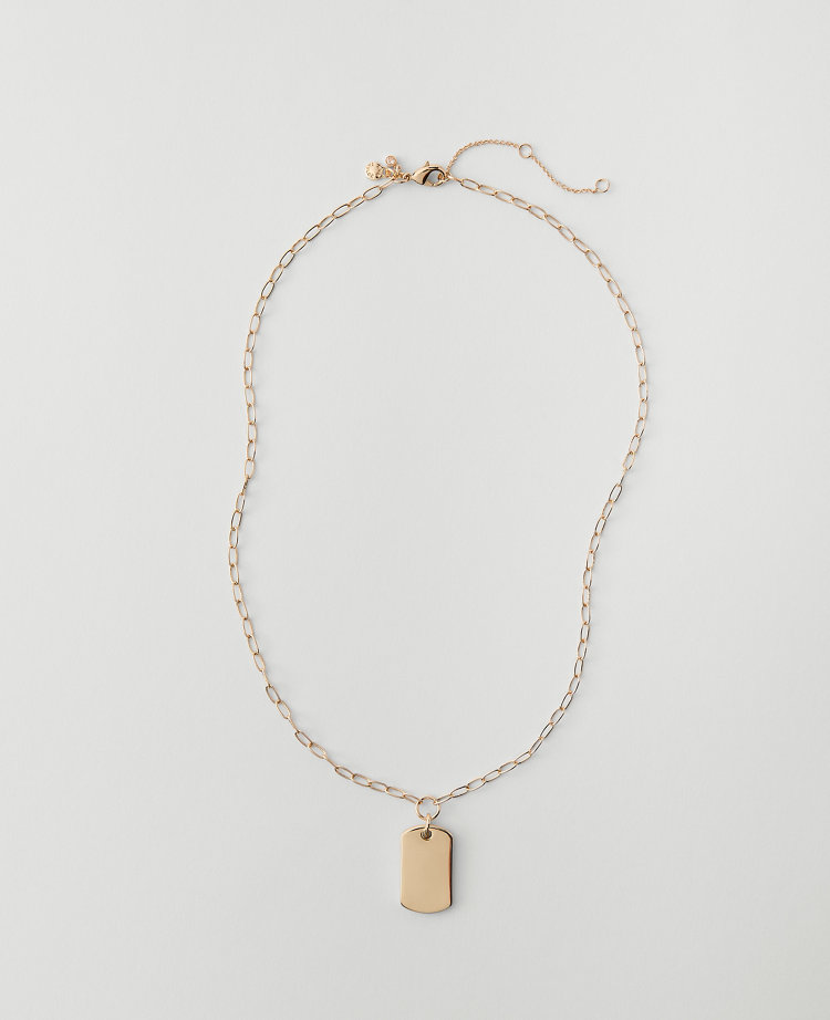 Rectangle Pendant Necklace
