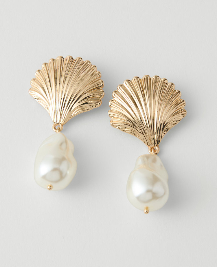 Pearl Shell Drop Earrings