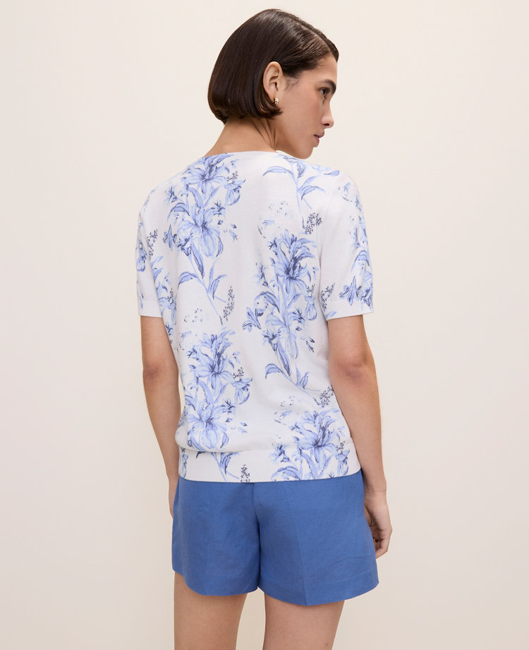 Petite Floral Sweater Tee