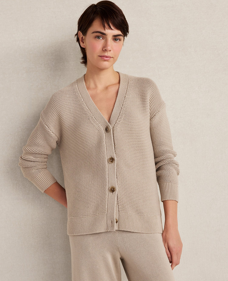 Haven Well Within Organic Cotton Link Stitch Cardigan