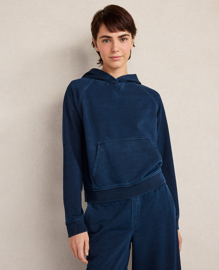 Haven Well Within Indigo Cotton Terry Hoodie