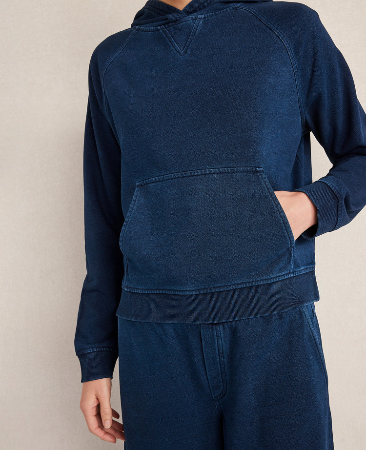 Haven Well Within Indigo Cotton Terry Hoodie