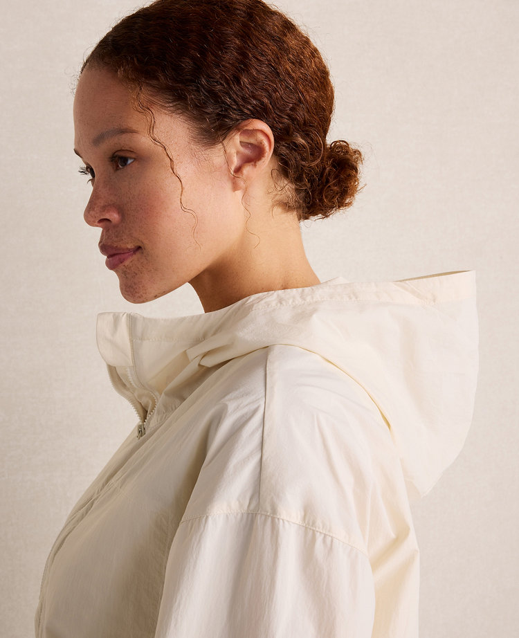 Haven Well Within Crinkle Nylon Half-Zip Hooded Jacket