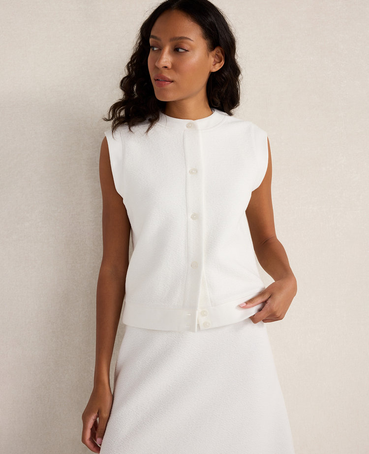 Haven Well Within Cotton Blend Textured Short Sleeve Jacket