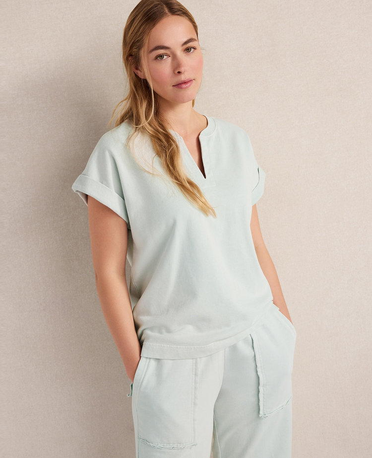 Haven Well Within Garment-Dyed Organic Cotton Terry Tee