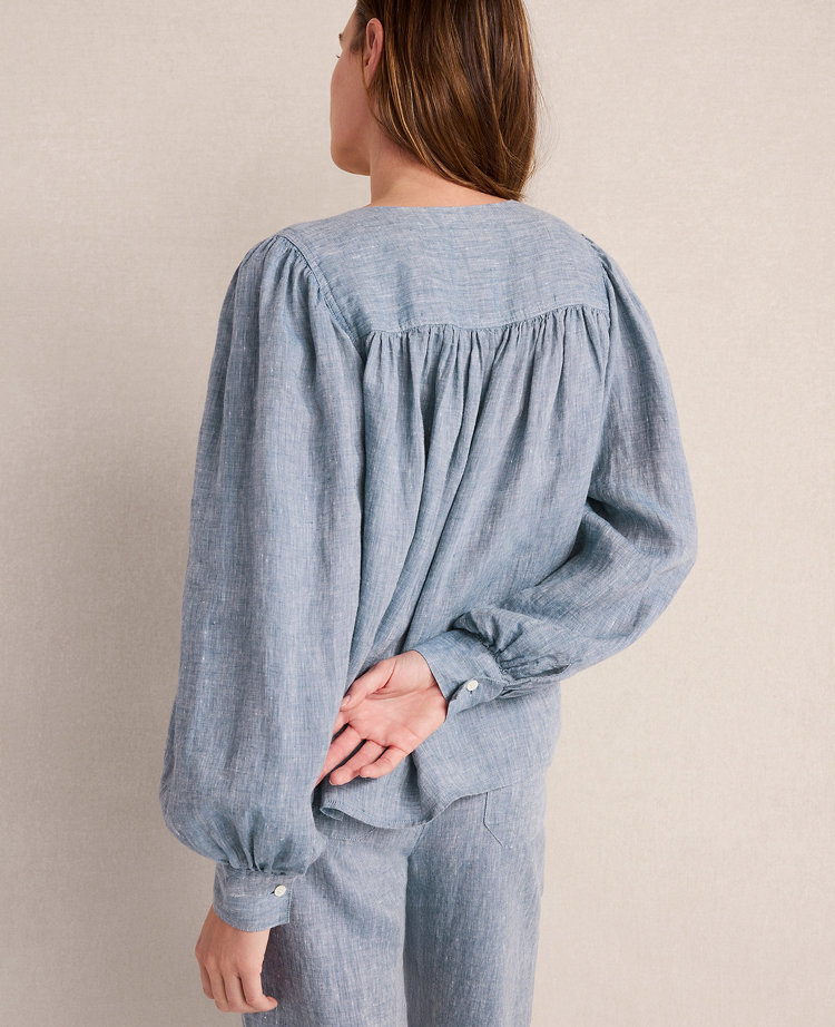 Haven Well Within Linen V-Neck Blouse
