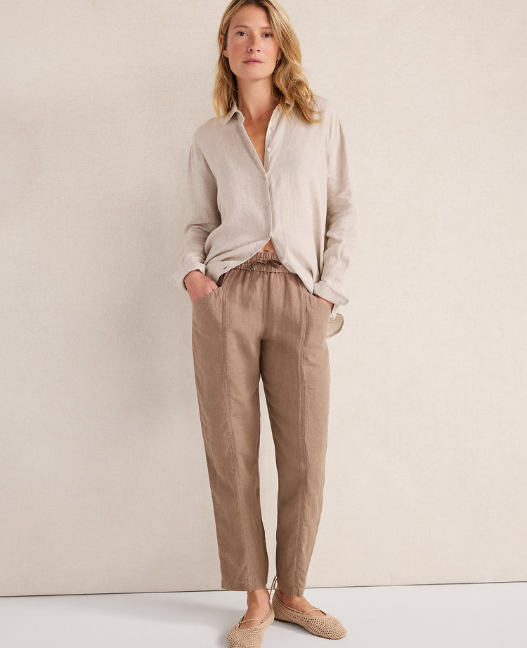 Haven Well Within Linen Straight Leg Pants