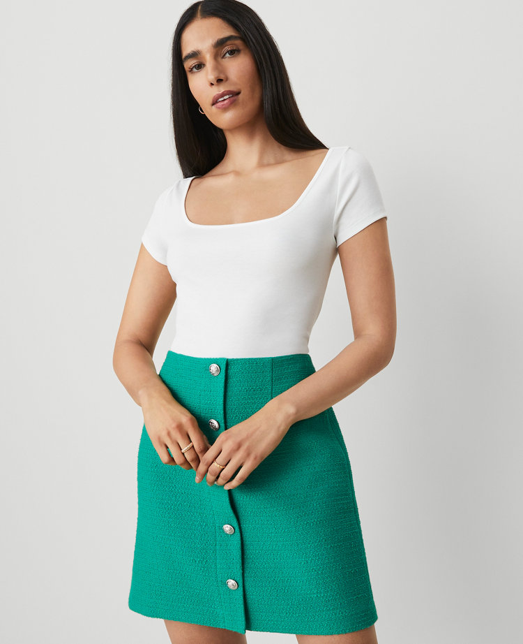 Petite Square Neck Tee