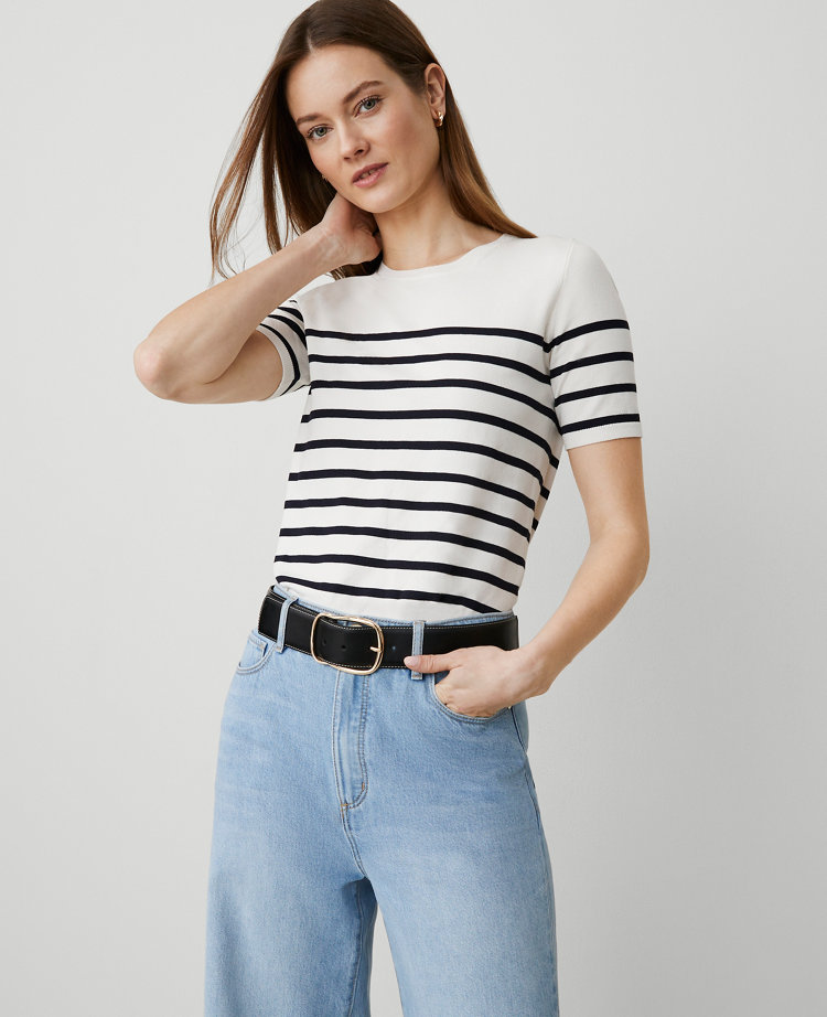 Striped Sweater Tee