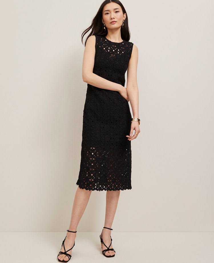 Crochet Midi Sweater Dress